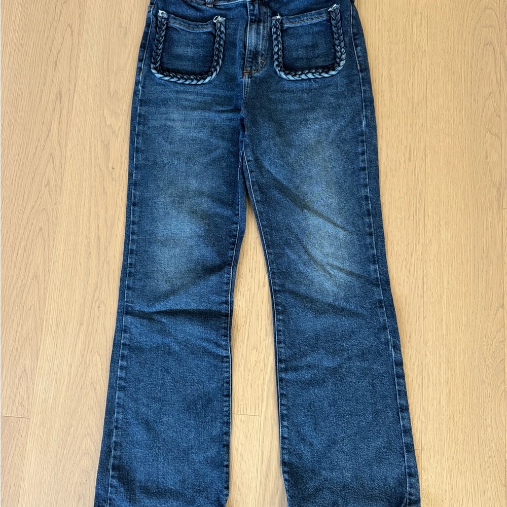 Maje Dark Blue Straight Leg Jeans